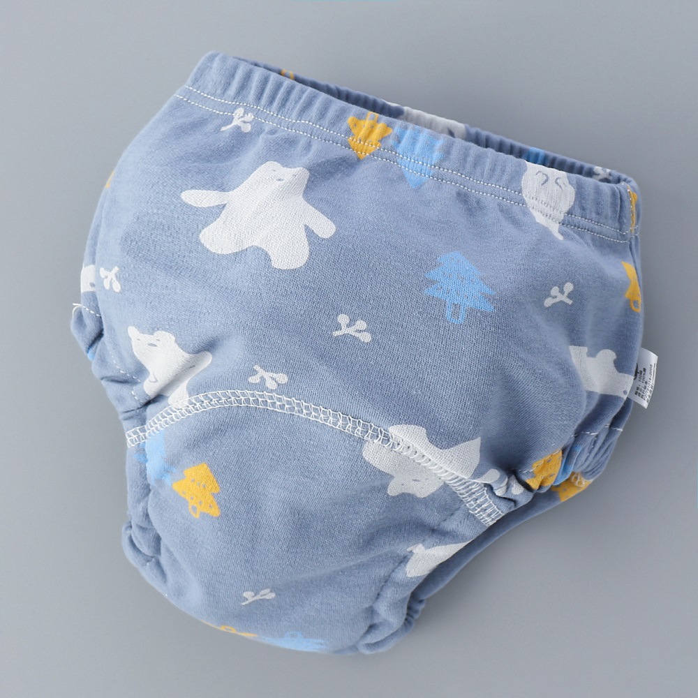 Picture of Baby Training Pants Washable 6-Layer Gauze Diaper Bag Learning Pants Baby Cloth Diaper Pants Breathable Diaper Pants Spring and Summer