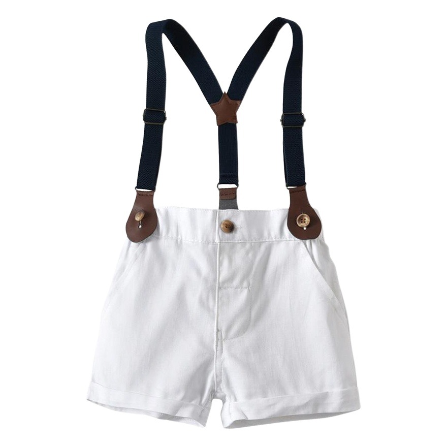 Summer new children's suit boys gentleman bow tie suspenders suit cross-border children's clothing a generation of foreign trade