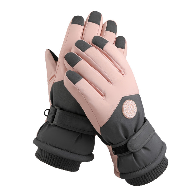 Picture of Ski Gloves for Men and Women Couple Winter Outdoor Cycling Mountaineering Anti-slip Sports Thick Velvet Touch Screen Warm Gloves