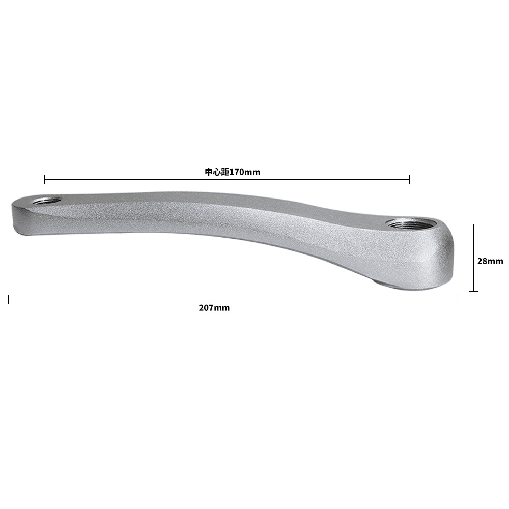 Picture of Mountain bike tooth plate left crank bicycle square hole tooth plate left separate crank 170 crank repair parts cross border