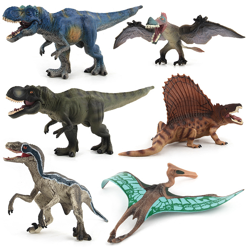 Picture of Children's new simulation Jurassic dinosaur model lower jaw movable solid pterosaurus Tyrannosaurus