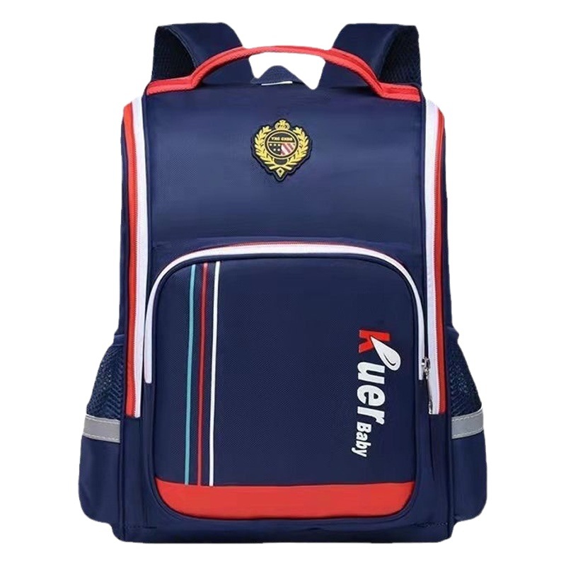 Primary school student schoolbag boys and girls 2-6 grade children's large capacity backpack ultra-light spine protection burden reduction British backpack