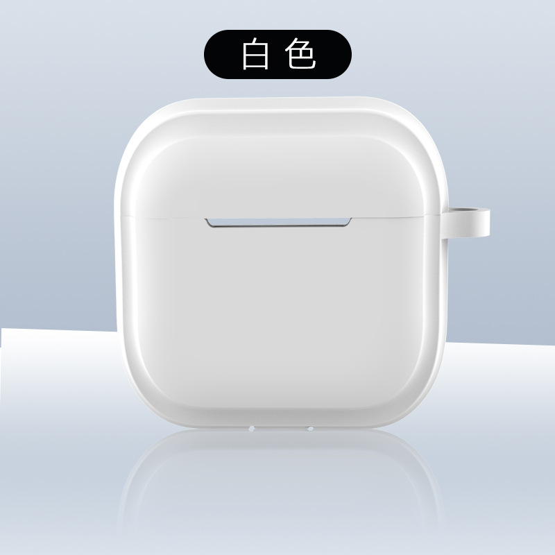 Picture of Simple Pure Color Belt Pendant Suitable for Airpods4 Protective Case Apple 1/2 Silicone Headphone Case with Lanyard Source