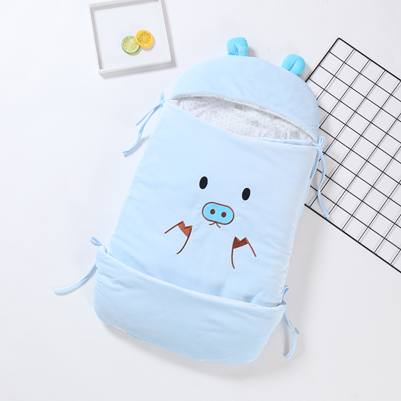 Picture of Aishimiao New Newborn Sleeping Bag Autumn and Winter Multi-functional Pure Cotton Baby Sleeping Bag Baby Happy Velvet Envelope Kick-proof Quilt