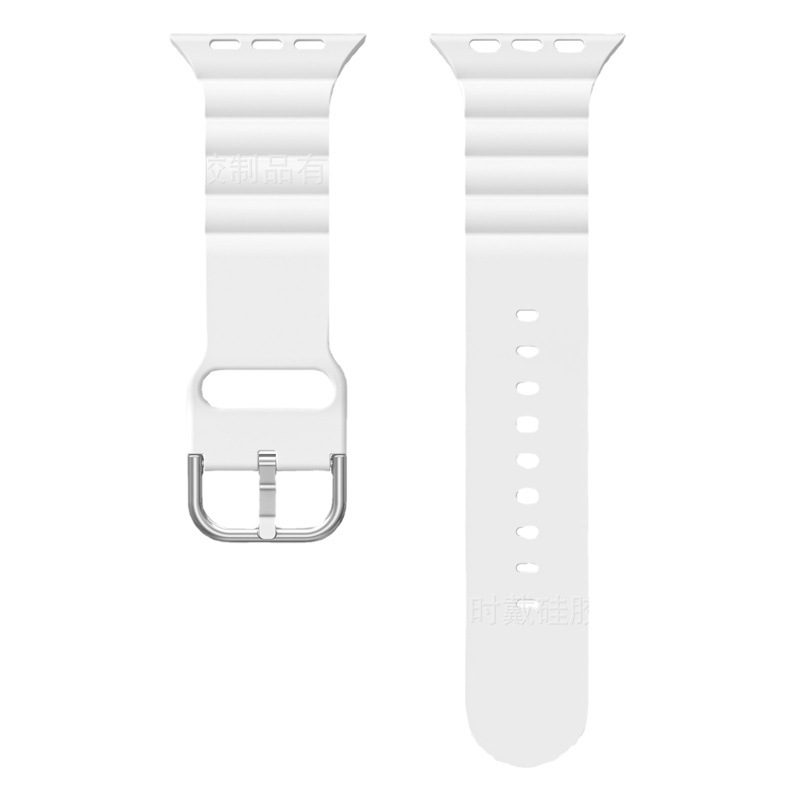 Suitable for Apple Watch8/7/6/5/4/Ultra/Se Pure Color Silicone iWatch Strap