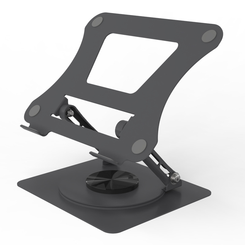Picture of Aluminum Alloy Laptop Stand Desktop Elevated Portable Folding Storage 360 ° Rotating Laptop Stand