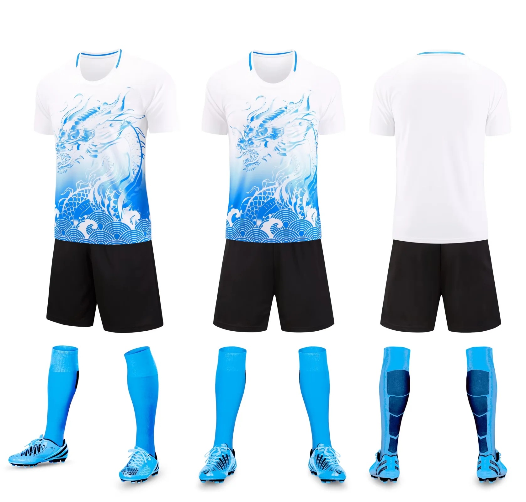 Picture of 2024 New Adult Short-sleeved Jersey Dragon Boat Festival Competition Suit Dragon Boat suit Village Competition Team Training