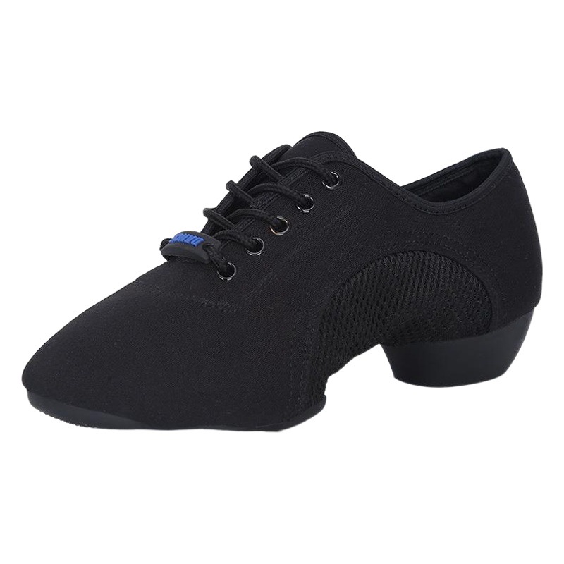 Oxford Cloth Square Dance Shoes Latin Dance Shoes Female Adult Soft Sole Teacher Shoes Autumn Mesh Dance Shoes Modern Dance Shoes