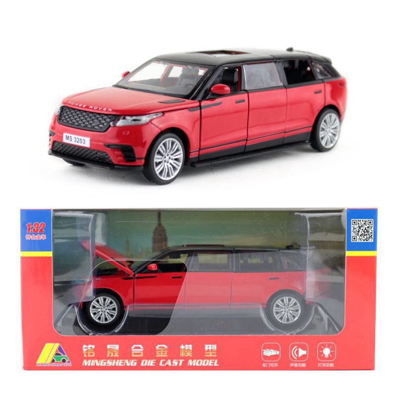 Picture of Mingsheng alloy model children's toy simulation 1:32 Land Rover Star luxury car acousto light back open window box