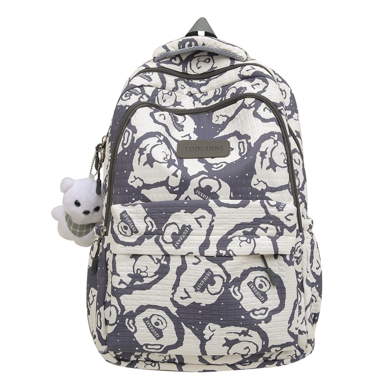 Picture of Junior high school student large capacity backpack cartoon high-looking high school student schoolbag all-matching Rui camp computer backpack men