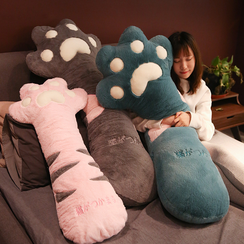 Picture of Amazon cross-border ins cat claw pillow leg clip pillow pillow bedside double pillow long pillow cushion
