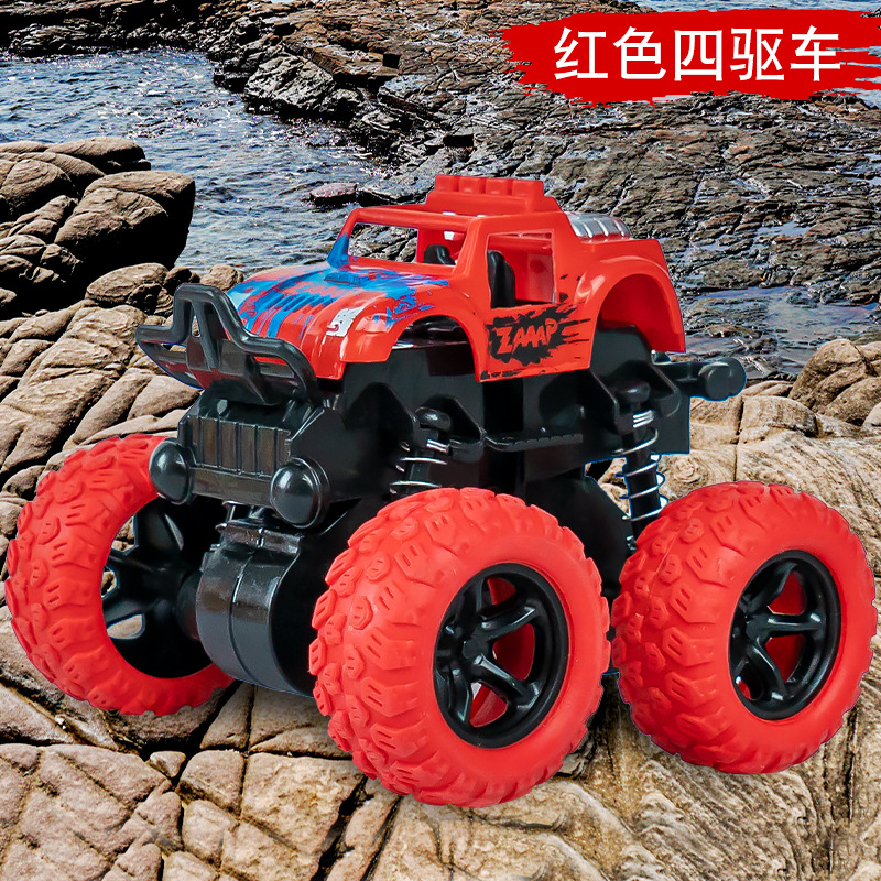 Picture of Four-wheel inertial off-road vehicle flipping dynamic stunt car rotating toy car children's model car anti-fall stall