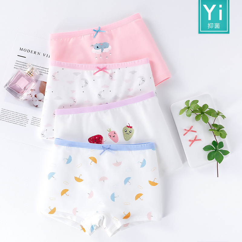 Picture of Children's underwear women's cotton boxer Girl Girl's boxer cotton shorts medium and big Children Baby Girl without pp