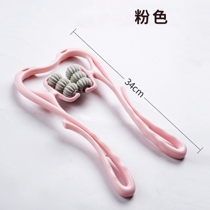 Picture of Manual Cervical Spine Massager Shoulder Neck Handheld Roller Cervical Spine Massager Neck Clip