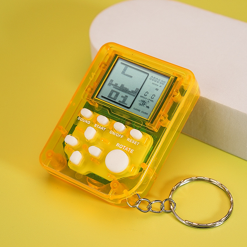 Picture of Handheld Mini Tetris Game Machine Large Screen Children's Nostalgic Educational Entry Toy Keychain Pendant