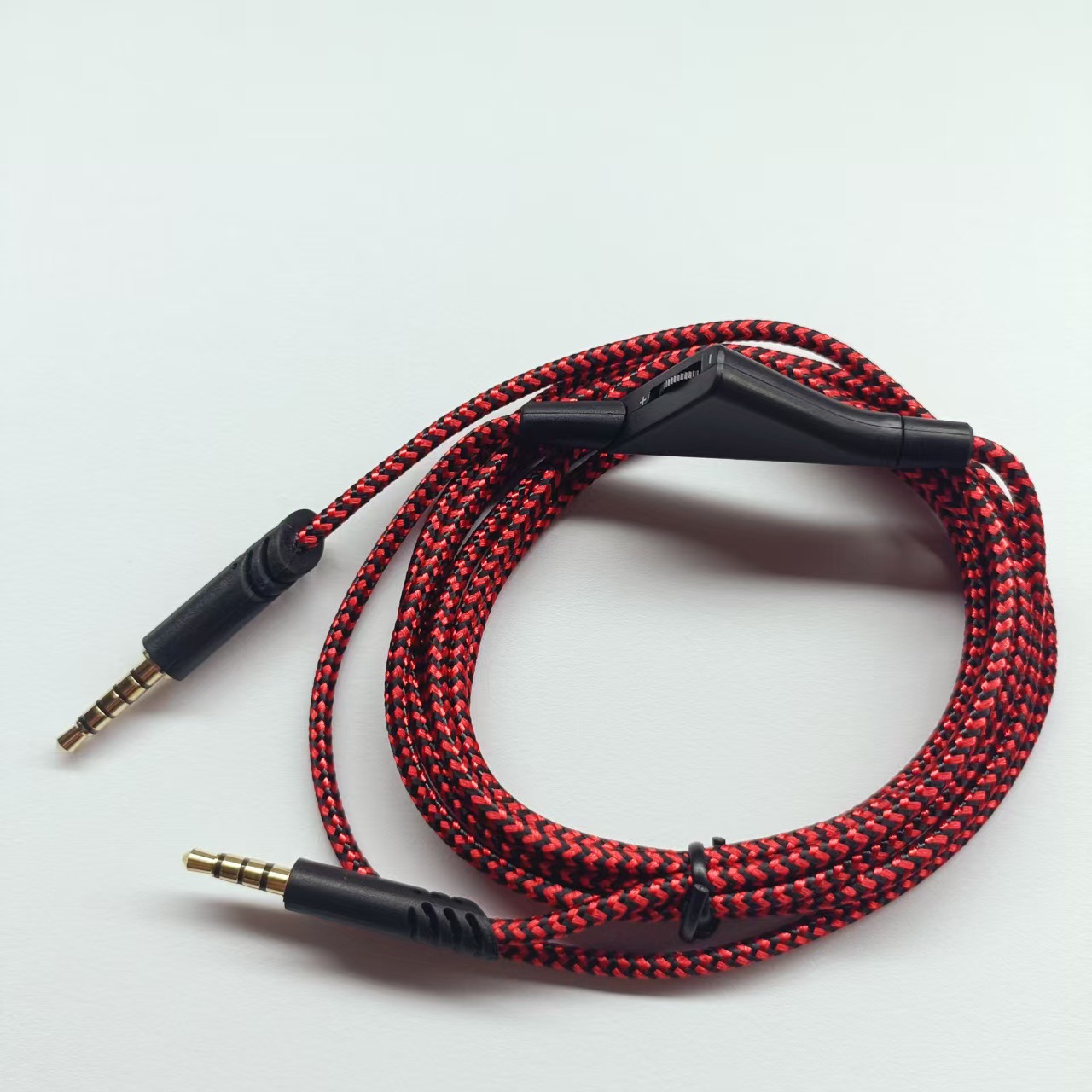 Picture of For Logitech Astro A10 A40 A50TR red and black braided thread 2 m tuning