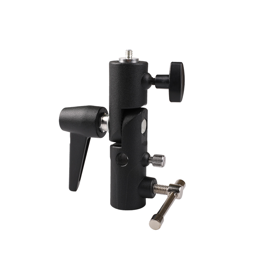 Picture of Lamp holder shading umbrella adjustable three-section lamp holder lamp holder base H-type tripod adapter flash lamp holder