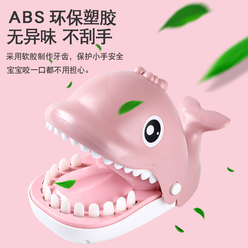 Picture of Large Spoof Crocodile Finger Biting Toy Man Props Evil Dog Biting Hand Children Toy Shark Tooth Extraction Game