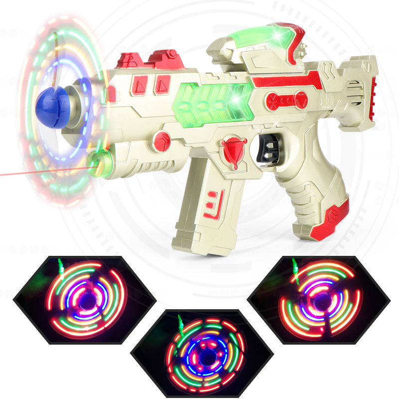 Picture of Strict selection of children's electric sound and light toy gun voice gun with infrared function square wholesale toys supermarket gifts