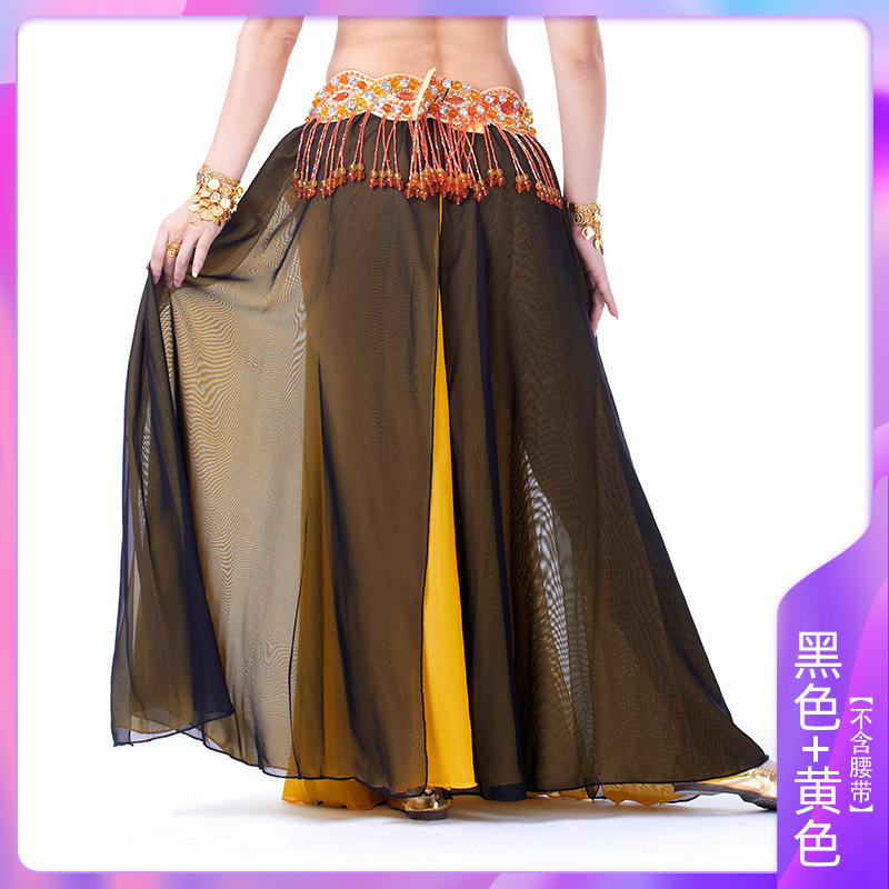 Picture of Double Split Chiffon Dress Belly Dance Sexy Dress Dance Dress Belly Dance Stage Performance Dress