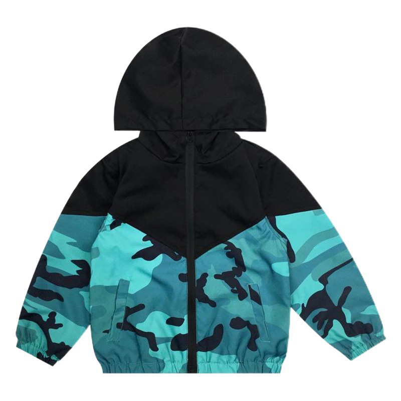 Yuanyuan children's clothing Autumn New Korean style boys' coat children's hooded jacket camouflage jacket windbreaker trendy children's