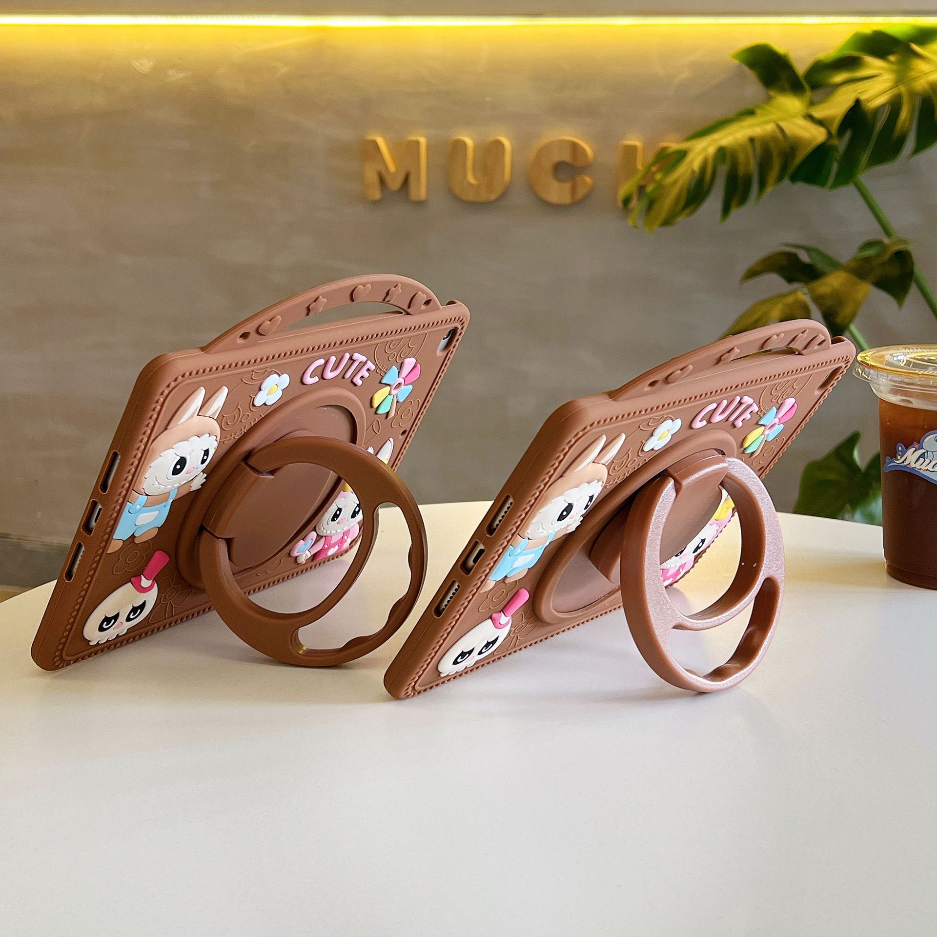 Picture of Suitable for Samsung A9Plus Silicone Shell A8 Cartoon A7Lite Satchel X210 with Pen Slot X115 Labubu T225