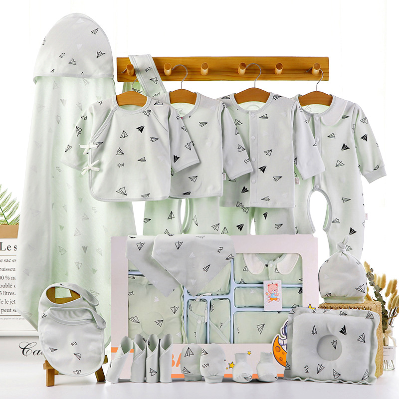 Picture of Baby airplane cartoon clothing gift box birth baby supplies collection gift box suit full set baby clothing gift box