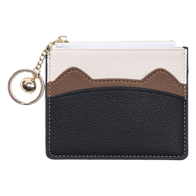 New Japanese and Korean version of thin women's wallet women's multi-card wholesale solid color proposal coin purse foreign trade cross-border card bag