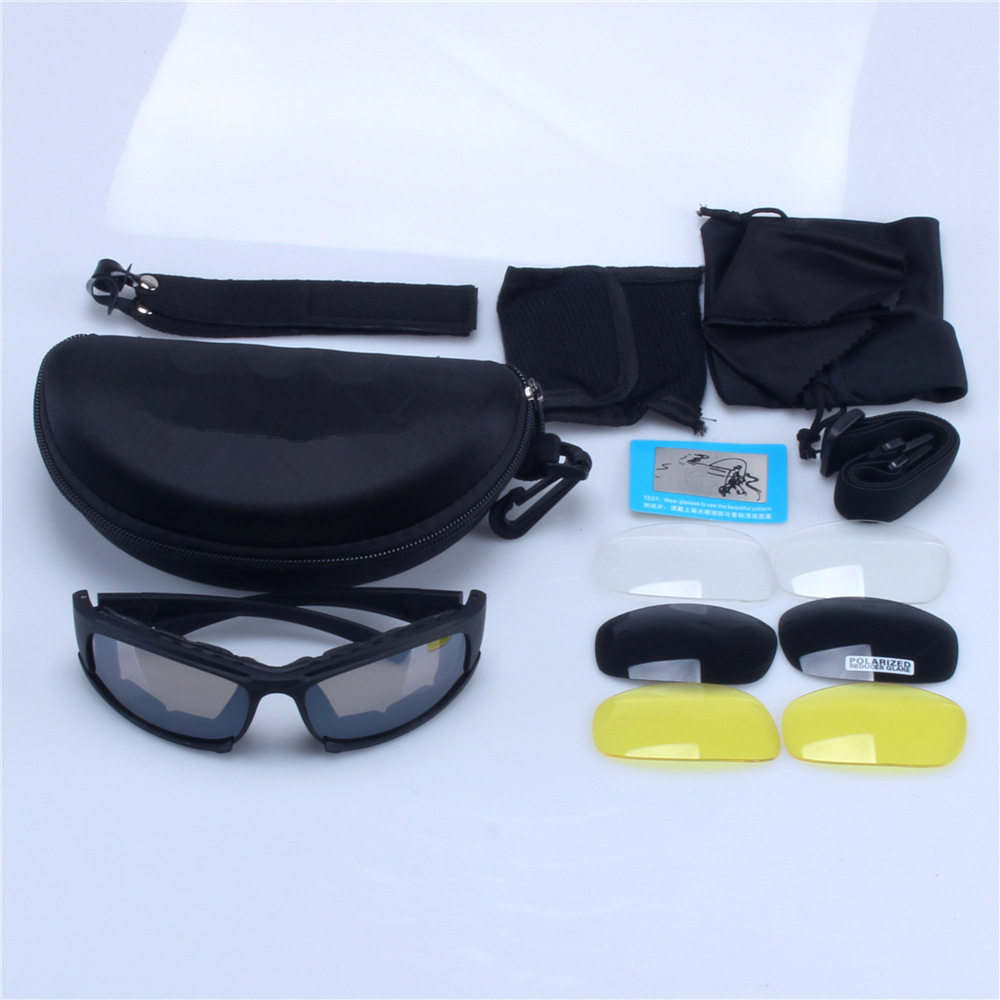 X7 military fan glasses polarized goggles tactical glasses CS outdoor riding glasses motorcycle goggles windproof