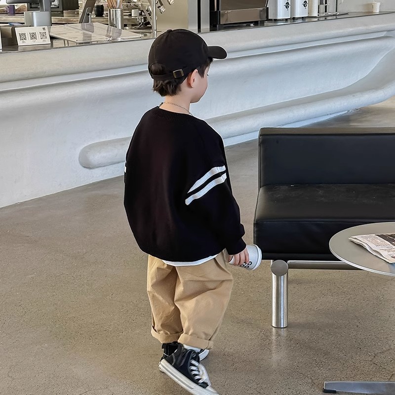 Picture of 2024 New Arrival Autumn and Winter Stylike Boys' Top Boys Korean Style Knitted Cardigan Sweater Jacket Boys' Trendy
