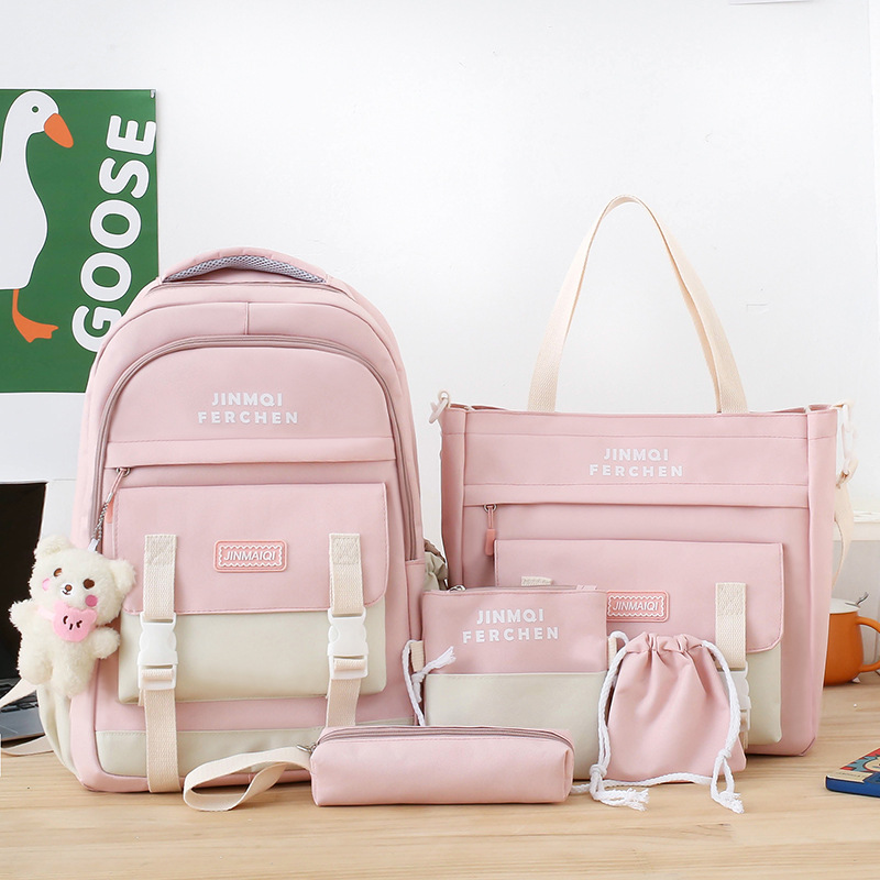 Picture of Schoolbags Primary School Kidsren School Backpacks Junior High School Students High School Students Ins High Quality Wholesale Custom Backpacks