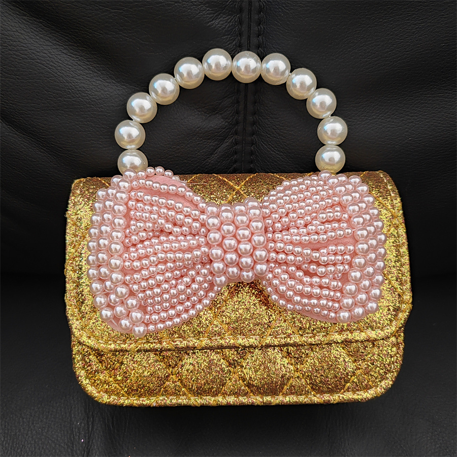 Picture of Fashion Girl Chain Crossbody Bag Distinctive Stylish Little Princess Shoulder Bag Mini Pearl Handbag Accessories Trendy Bag