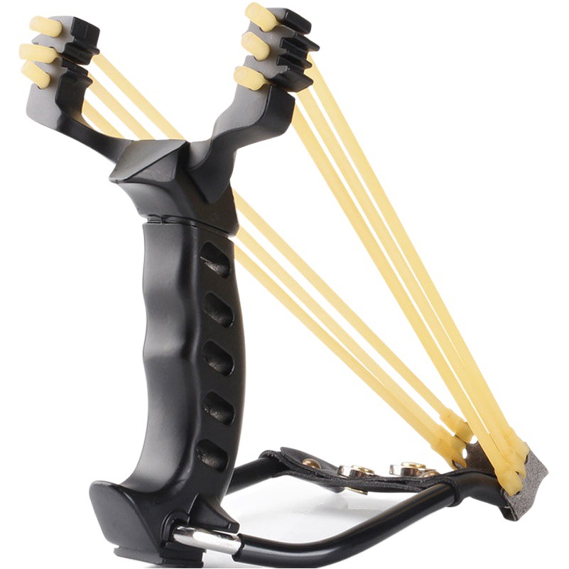 Assassin slingshot with wrist rest outdoor metal material outdoor entertainment slingshot for fishing and pitching