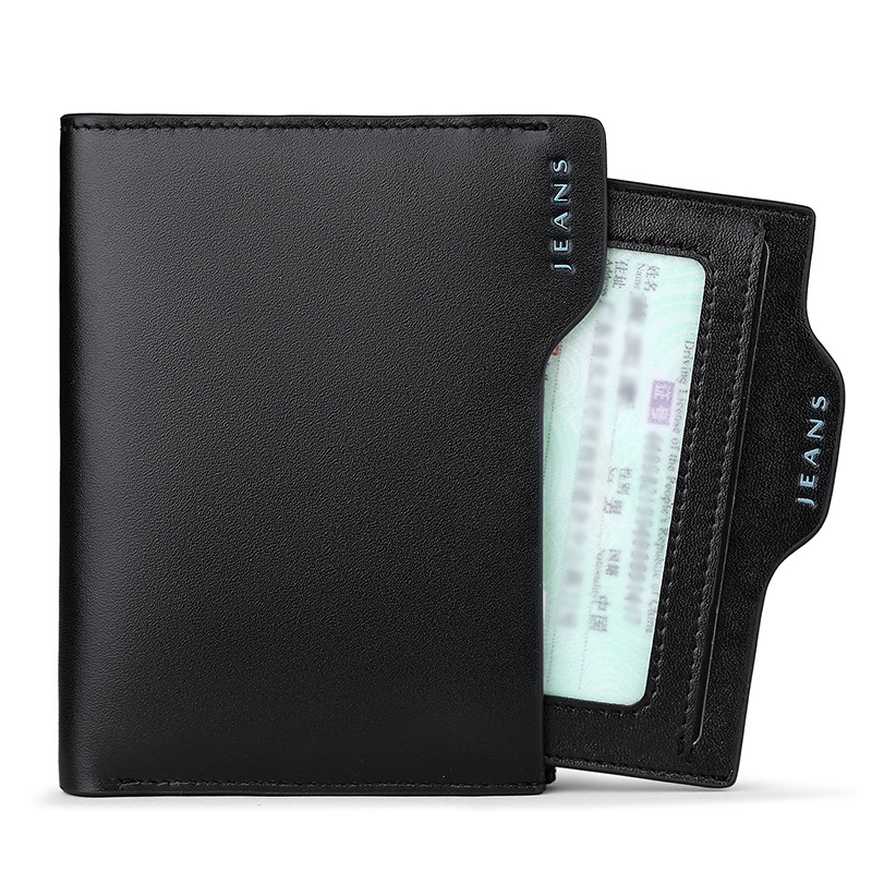 Picture of Emperor Paul Anti-Theft Men's Classy Wallet Men's Zipper Multi-Function Driver's License Men's Genuine Leather Wallet Card Holder