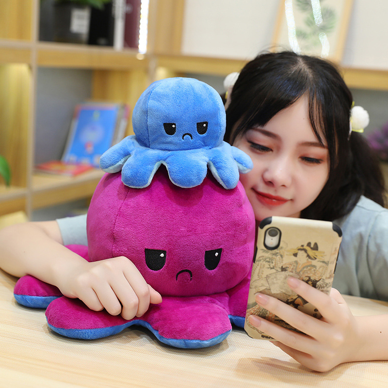 Picture of Flip Octopus Flip Octopus Doll Octopus Plush Toy Double Flip Doll Reversible Octopus