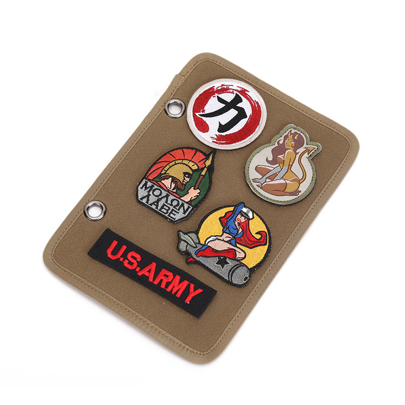 Picture of Velcro Storage Board Military Fan Medal Finishing Board Armbands Sticky Board Tactical Hanging Board Display Cloth Stickers Three Colors Cloth