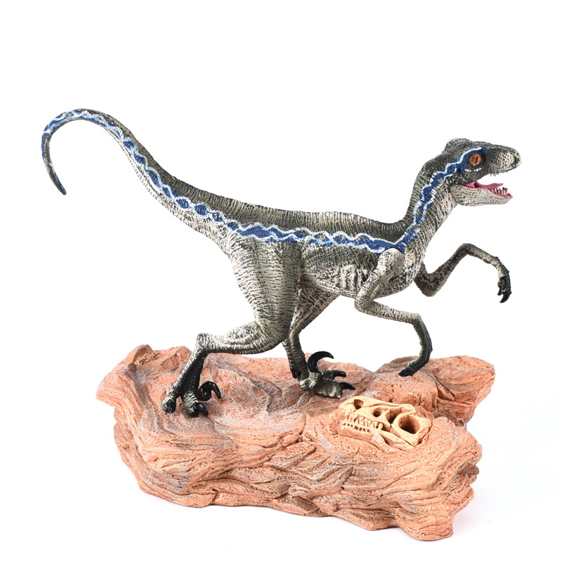 Picture of Cross-border simulation dinosaur toy model variation Velociraptor fast raptor dragon toy ornaments a generation of hair