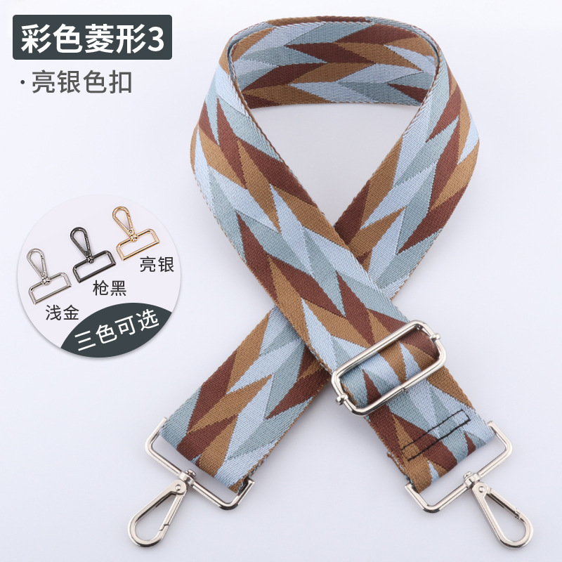 Picture of New Color Diamond Strap Adjustable Shoulder Strap 5cm Widened Shoulder Strap Strap Strap Single Shoulder Crossbody Strap in stock