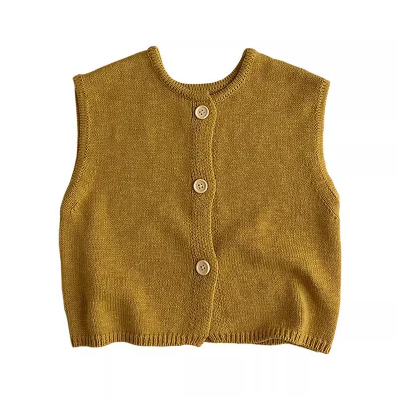 Picture of Children's Wear Children's Vest Spring and Autumn Trendy Sweater Cardigan for Boys and Girls Korean-style 3-year-old Baby Knitted All-match Waistcoat