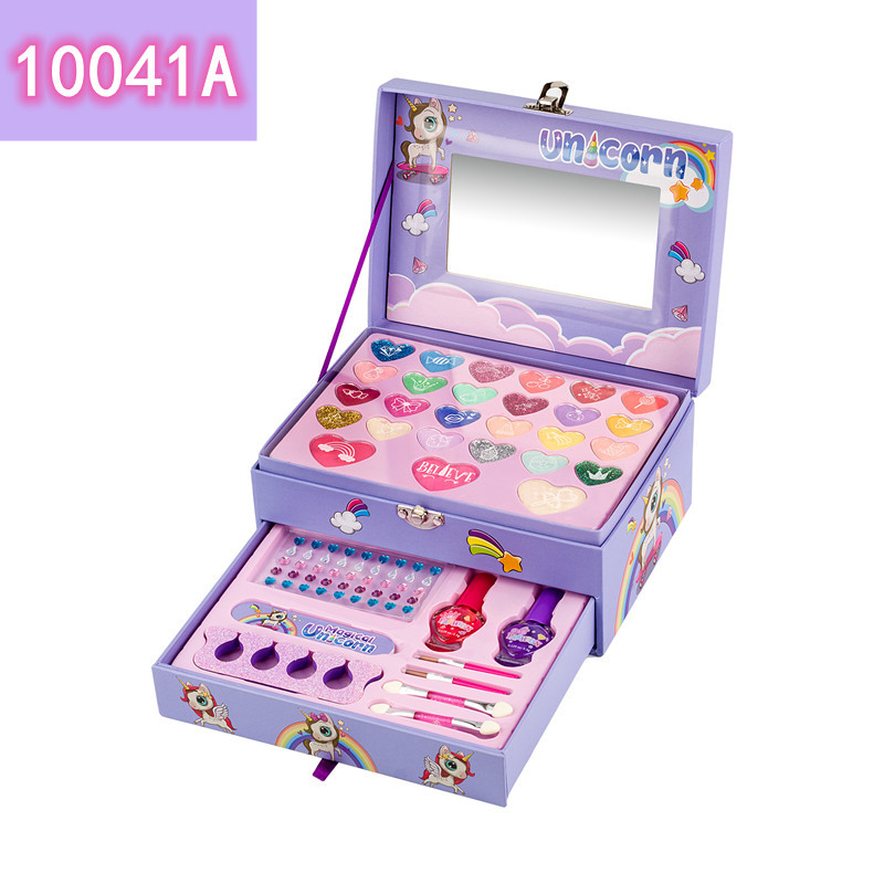 Picture of Cross-border children's makeup cosmetics toy princess makeup box girl lipstick supplies gift box full set gift