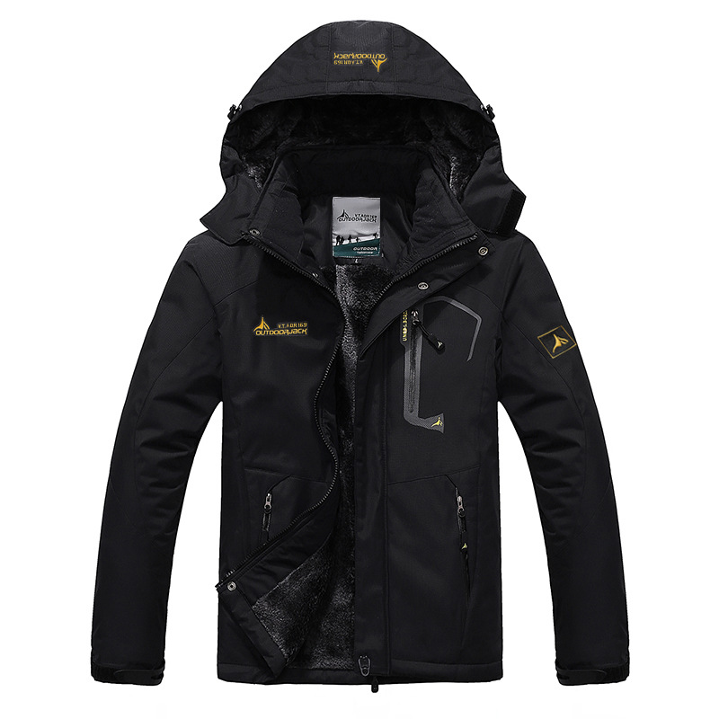Picture of 2025 Amazon Outdoor Couple Jacket Large Size Velvet Thickened Windproof Mountaineering Cycling Warm Cotton Jacket