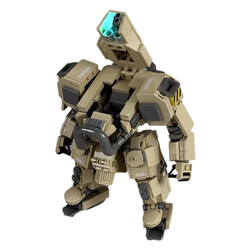 MOC building blocks compatible with Lego creative suit desert robot inspired Assembly restore EXO Mech small particles men