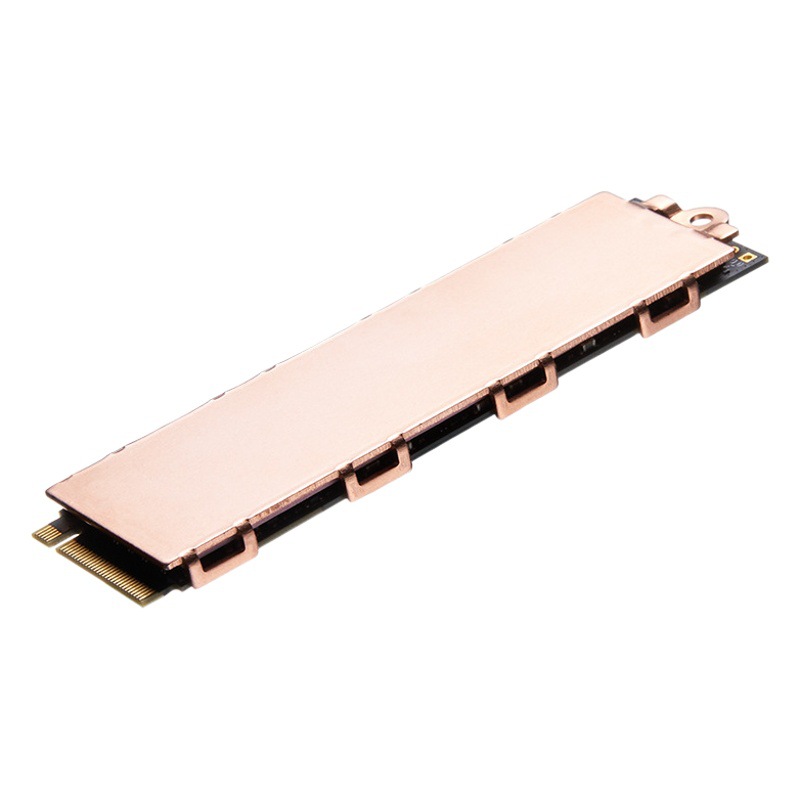 Cold matte copper M.2 2280 SSD radiator copper heat sink M.2NVMe solid state drive cooling vest