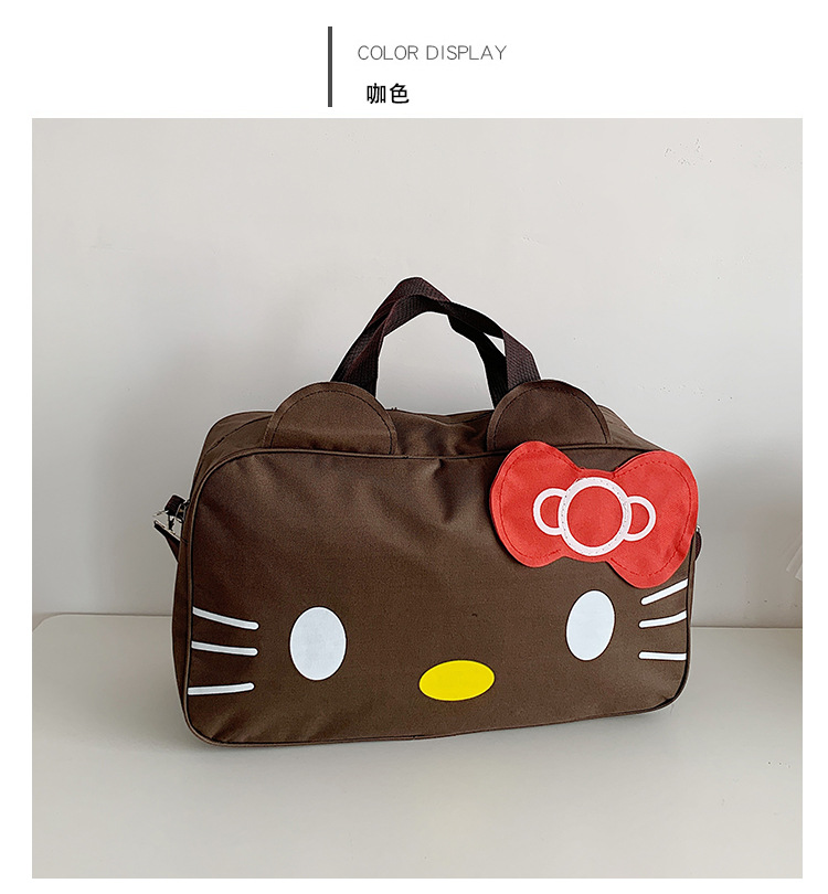 Picture of Wholesale Fashion Cat Large Capacity Student Travel Bag Waterproof Large Capacity Cute Girl KT Duffel Bag Women's Portable