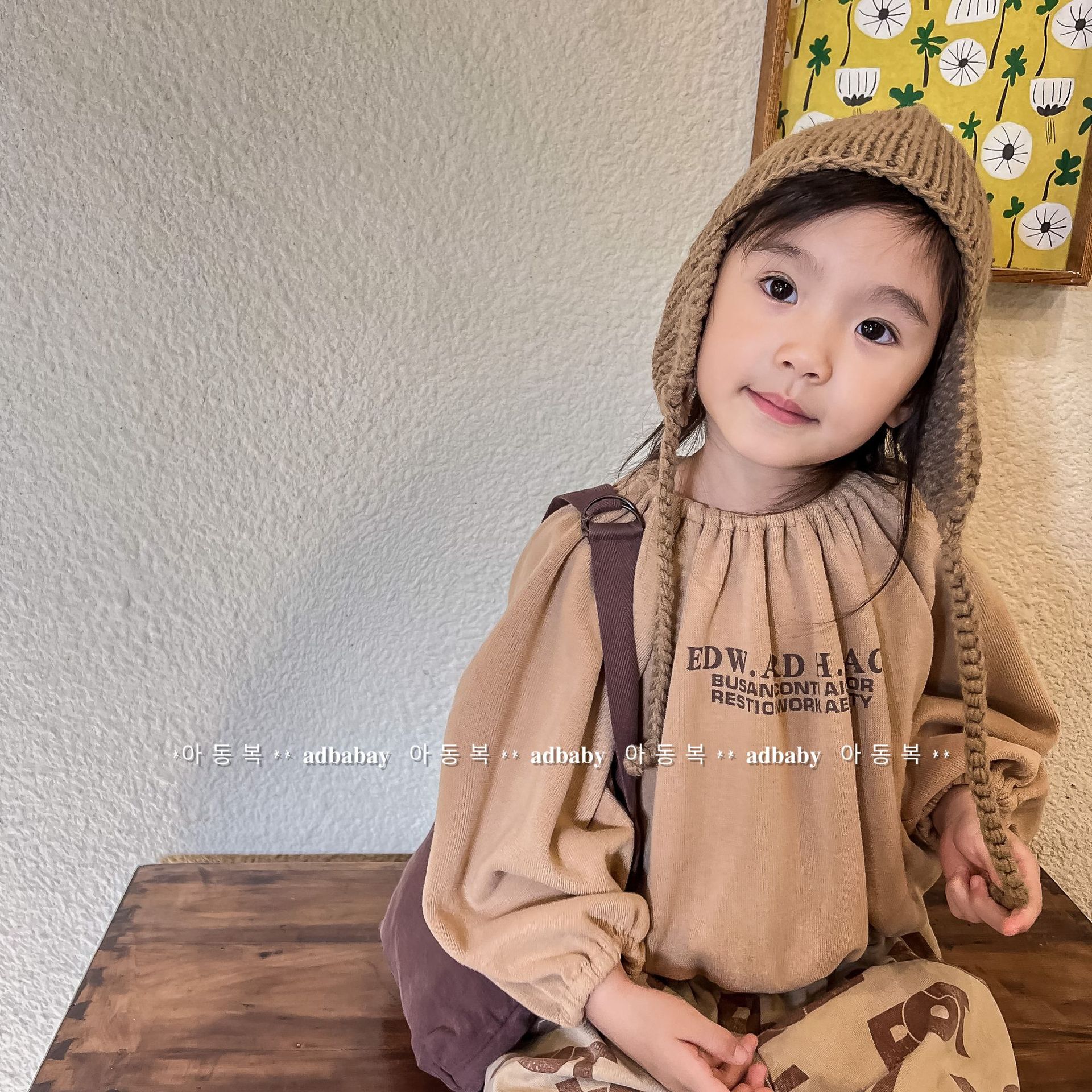 Picture of 2025 New Autum Children's Clothing Girls Autum Korean Bat Shirt Sweatshirt T-Shirt Bottoming Shirt 122590