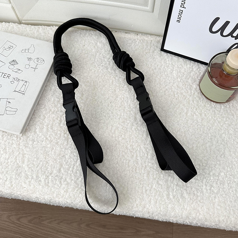 Picture of Bag Shoulder Strap New Extension Bag Strap Adjustable Shopping Bag Nylon Cloth Embroider Flower Hand-Held Crossbody Extended Strap