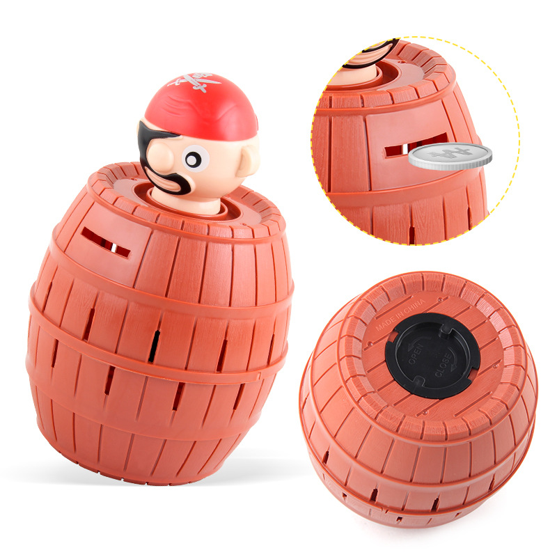 Picture of Novelty Creative Pirate Barrel Children's Toys Interactive Funny Barrel Desktop Tour Toy Stall Hot Selling Wholesale