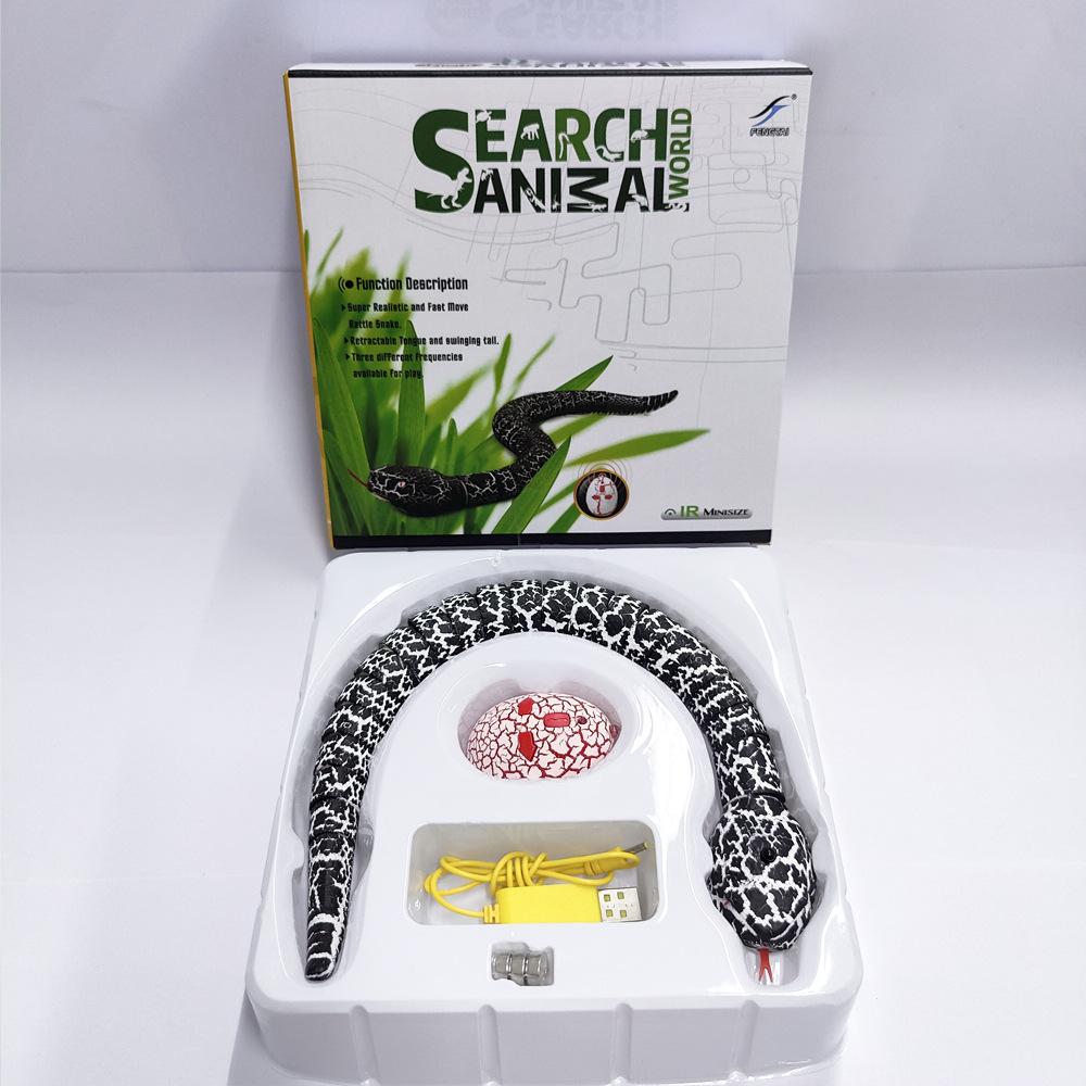 Picture of Preferred Remote Control Rattlesnake Cross-Border Trick Artificial Animal Model Crawling Realistic Toy Snake Pet Amuse Cats and Dogs