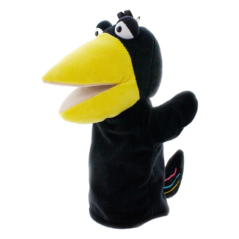 Fox and Crow Hand Puppet Toy Doll with Movable Mouth and Hand Doll Plush Kidsren's Watch Speech Story Theater
