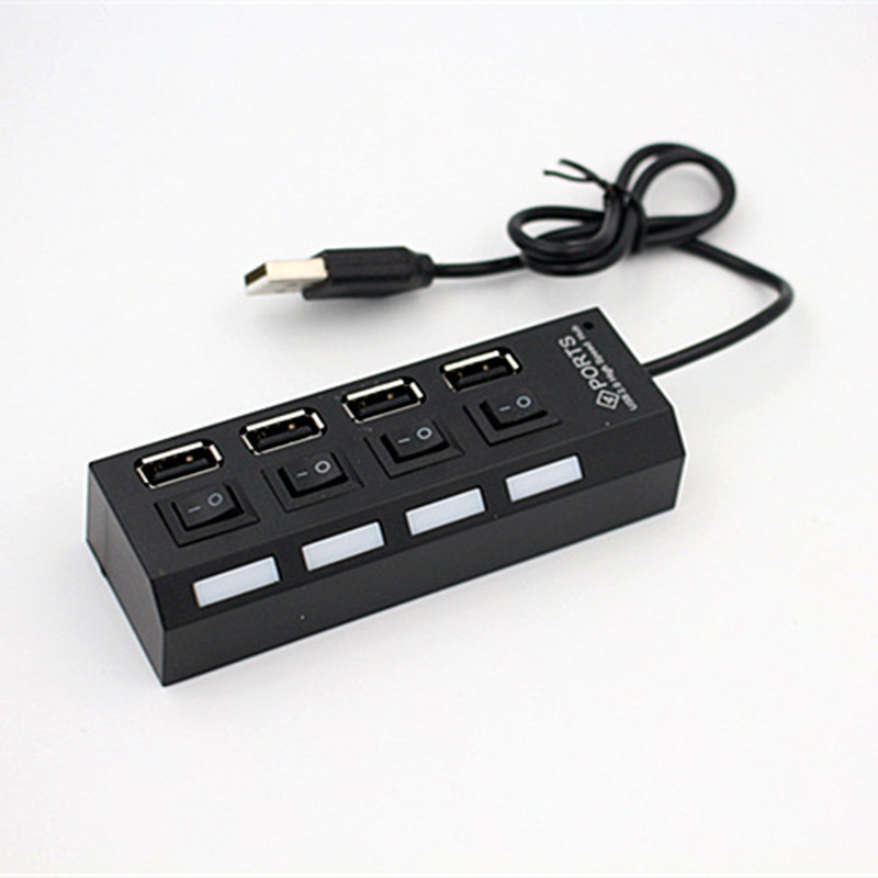 Picture of High-Speed USB Splitter with Independent Switch Usb2.0 One to Four Hub Mobile Phone Computer Extender